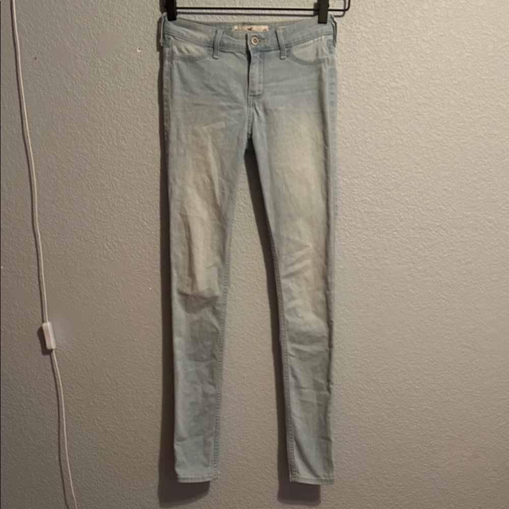 Hollister Women's Light Blue Skinny Jeans